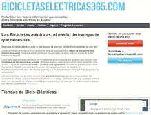 Tablet Screenshot of bicicletaselectricas365.com